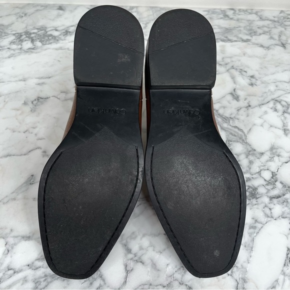 Calvin Klein Men's Corin Textured Tumbled Leather Chelsea Boot Dark Brown 10 - Picture 10 of 10